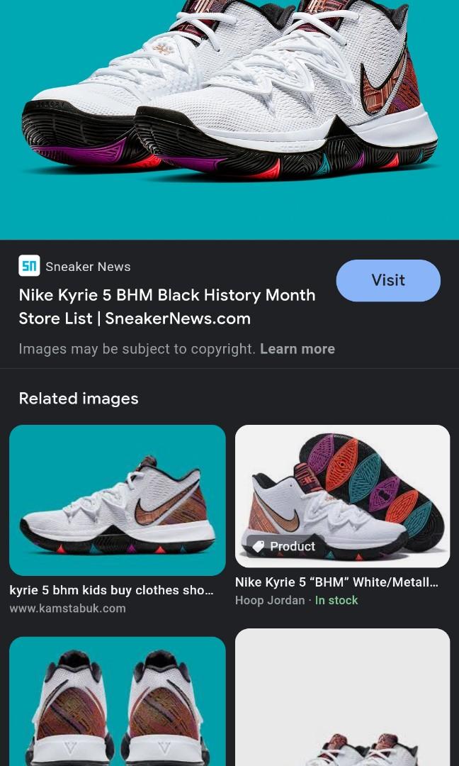 Kyrie 5 bhm ep rare colorway Men s Fashion Footwear Sneakers