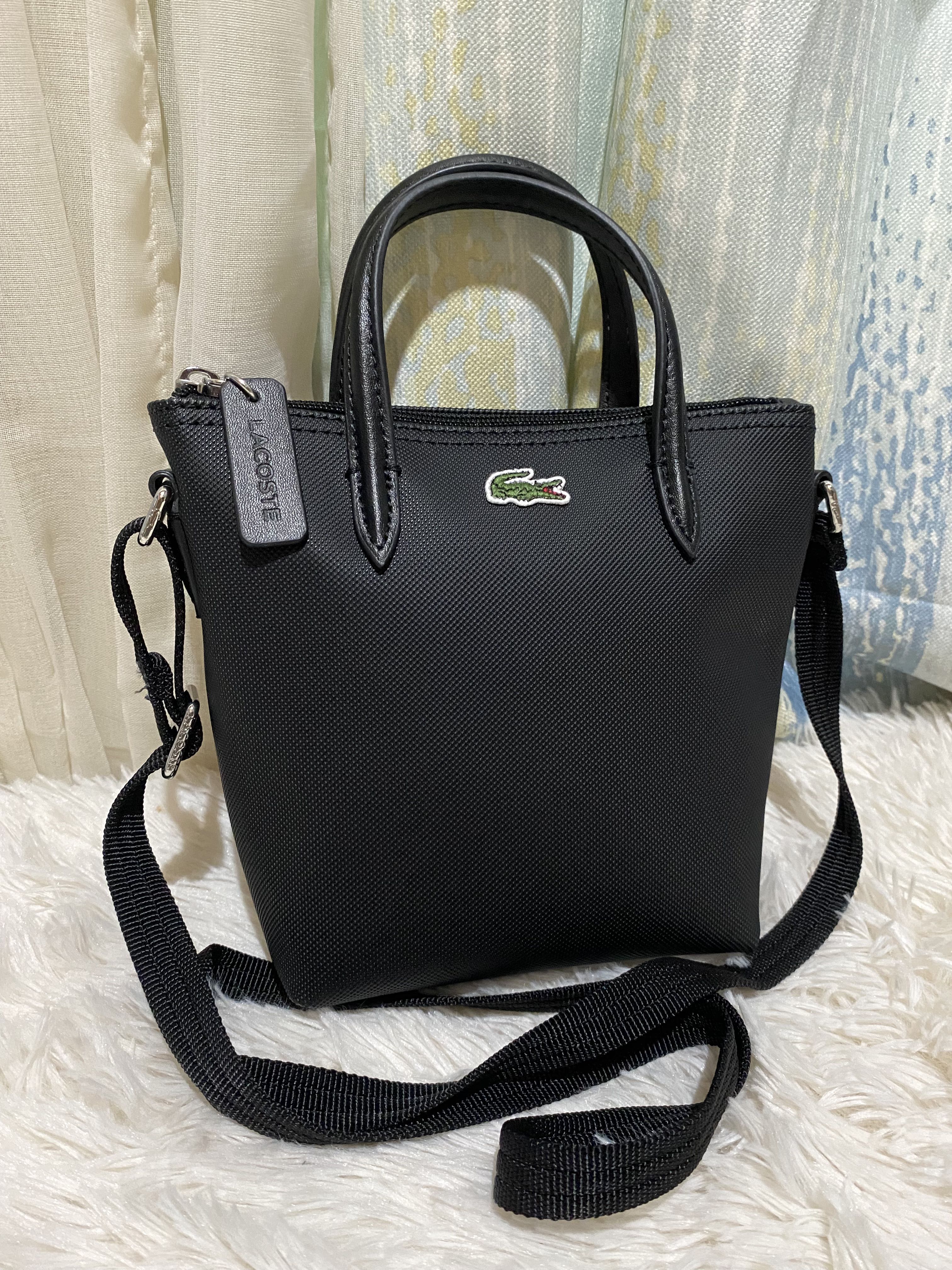 Modish on stool Lacoste Black Mini Zip Tote Bag, Women's Fashion, Bags & Wallets,  Cross-body Bags on Carousell