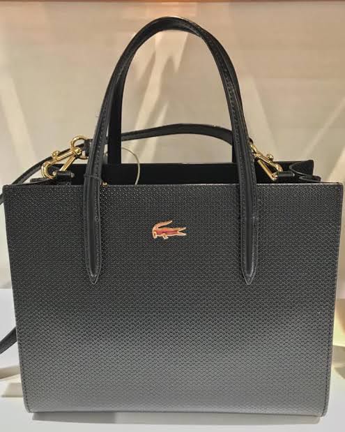 Lacoste dual store carry tote bag