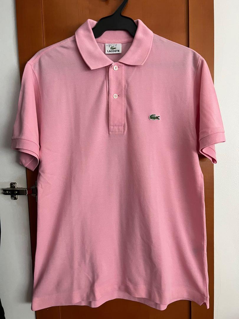 dukke Mindst tæmme Lacoste Polo Shirt Light Pink, Men's Fashion, Tops & Sets, Tshirts & Polo  Shirts on Carousell