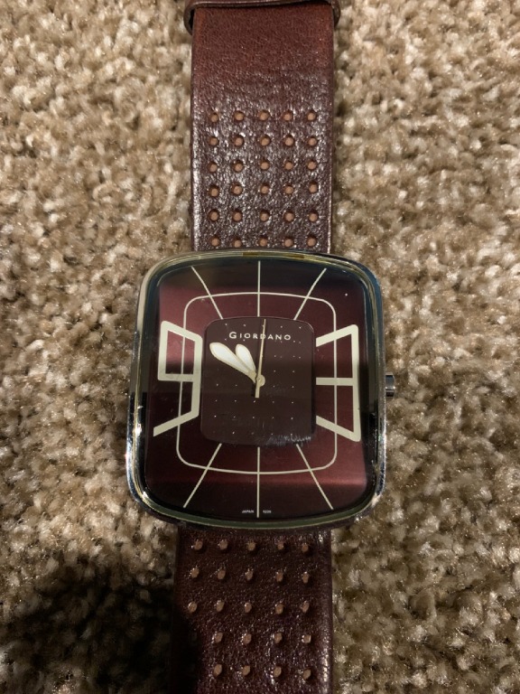 Giordano leather watch hotsell