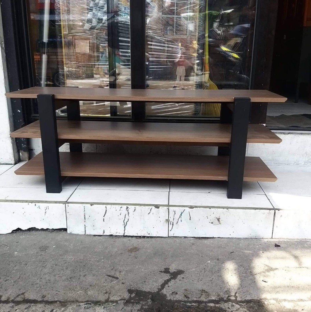 Layered tv rack, Furniture & Home Living, Furniture, Shelves, Cabinets ...