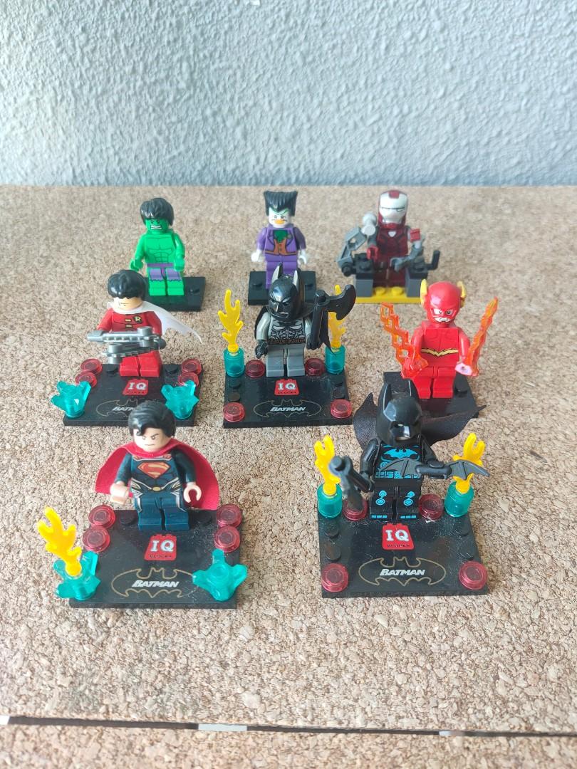 LEGO IQ blocks superhero Batman Superman joker flash robin hulk ironman,  Hobbies & Toys, Toys & Games on Carousell