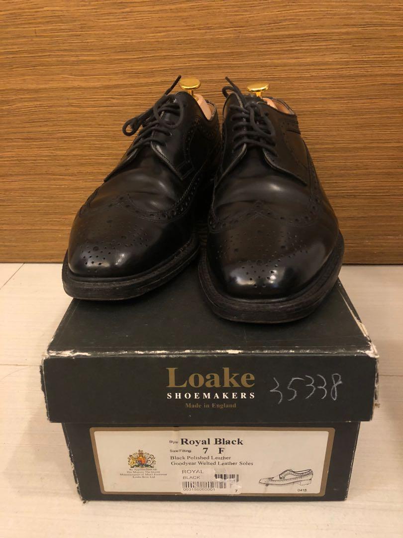 Loake royal brogue black store