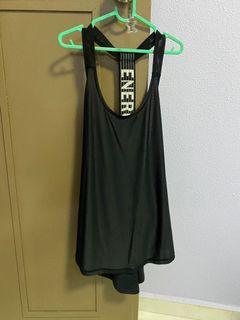 loose black tanktop