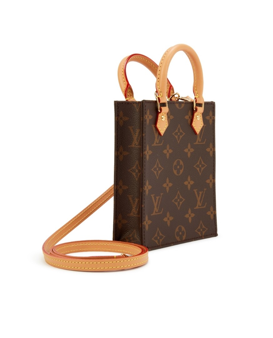 Louis Vuitton Petit Sac Plat (LV) Monogram design, Luxury, Bags