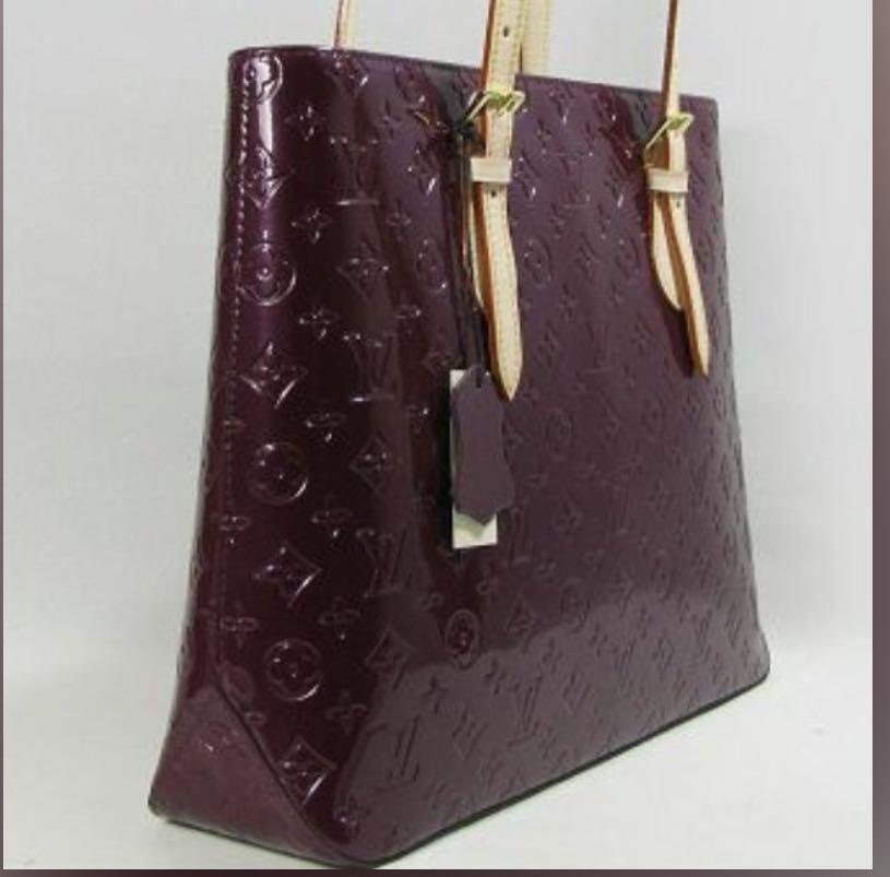 Louis Vuitton Purple Amarante Monogram Vernis Brentwood Tote