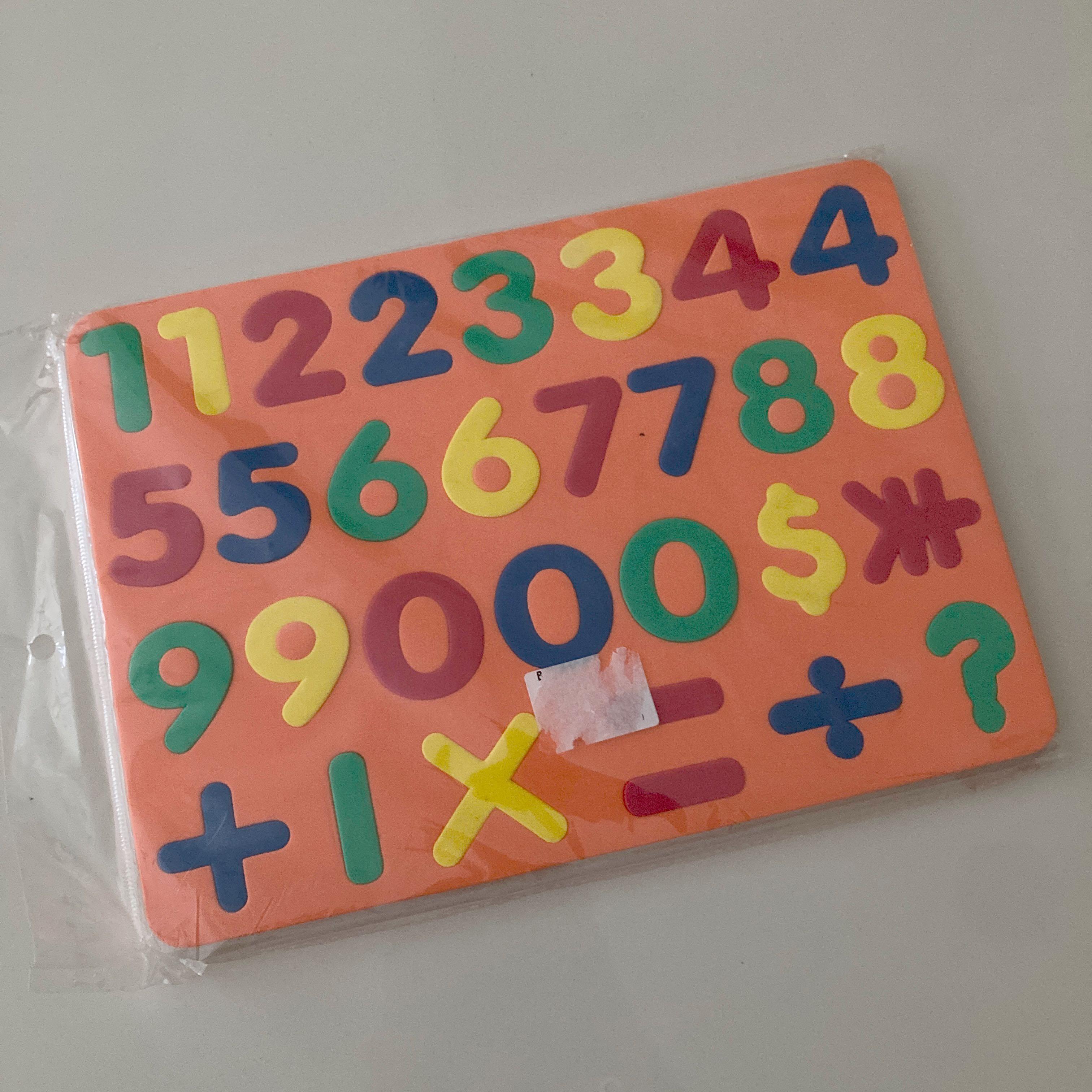 Magnetic foam numbers, Hobbies & Toys, Toys & Games on Carousell