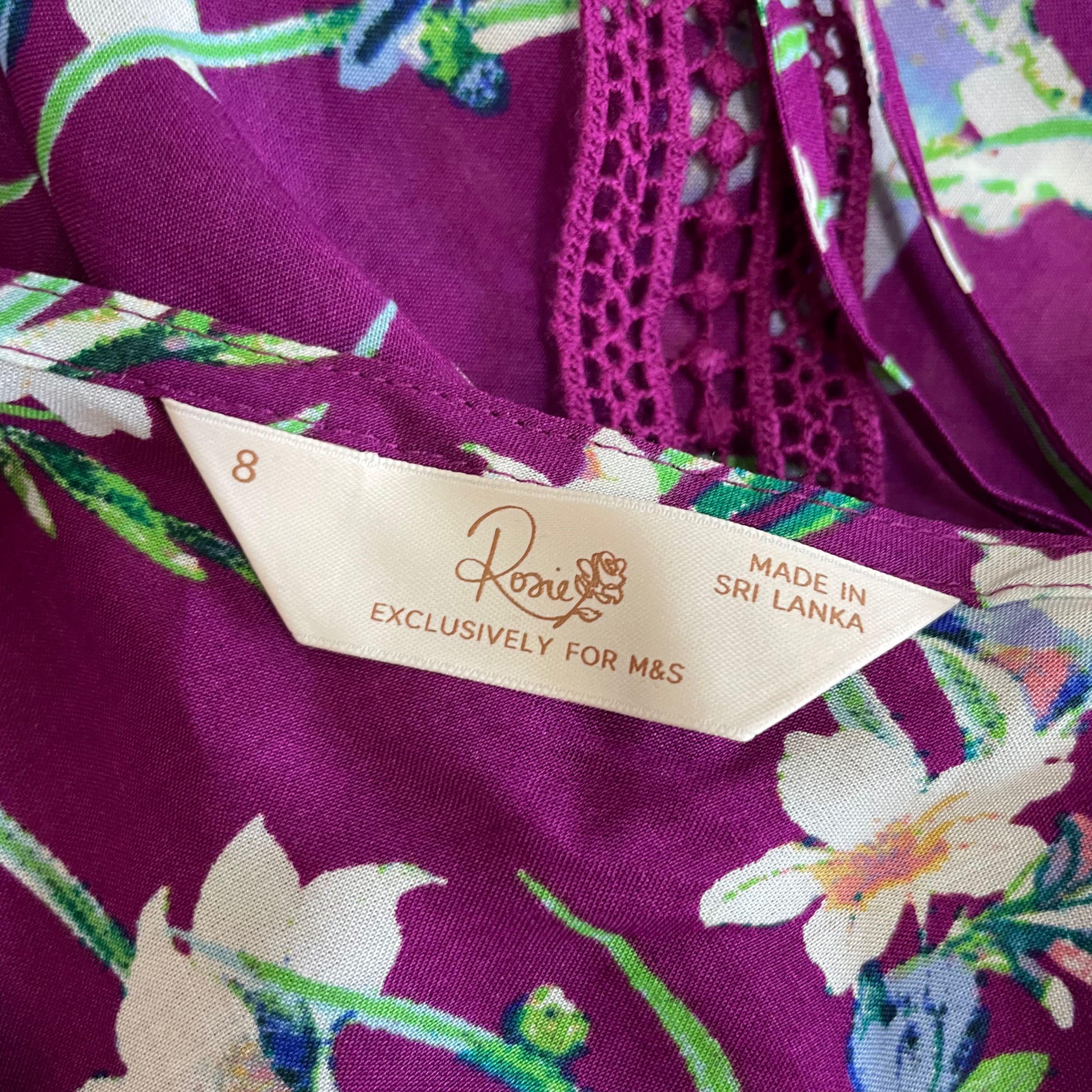 Marks and Spencer Floral Midi Dress, Women's Fashion, Dresses & Sets, Dresses on Carousell