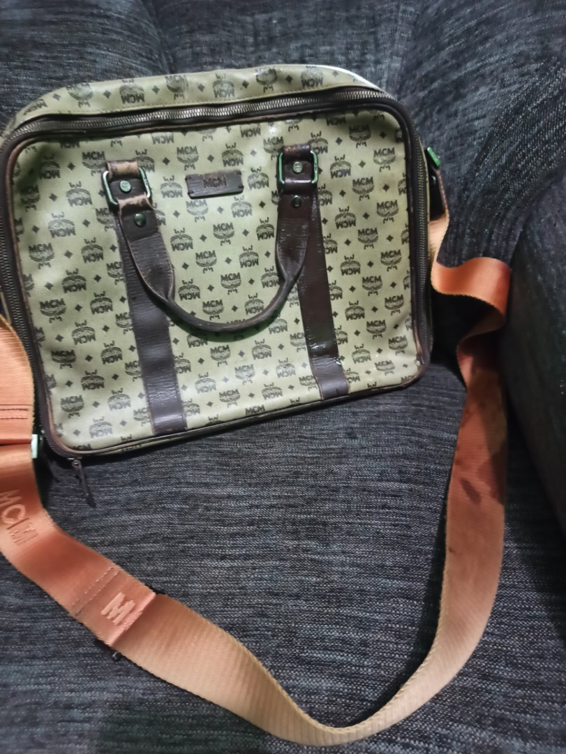 mcm laptop bag, Luxury, Bags & Wallets on Carousell