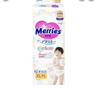 Merries Diapers XL tape