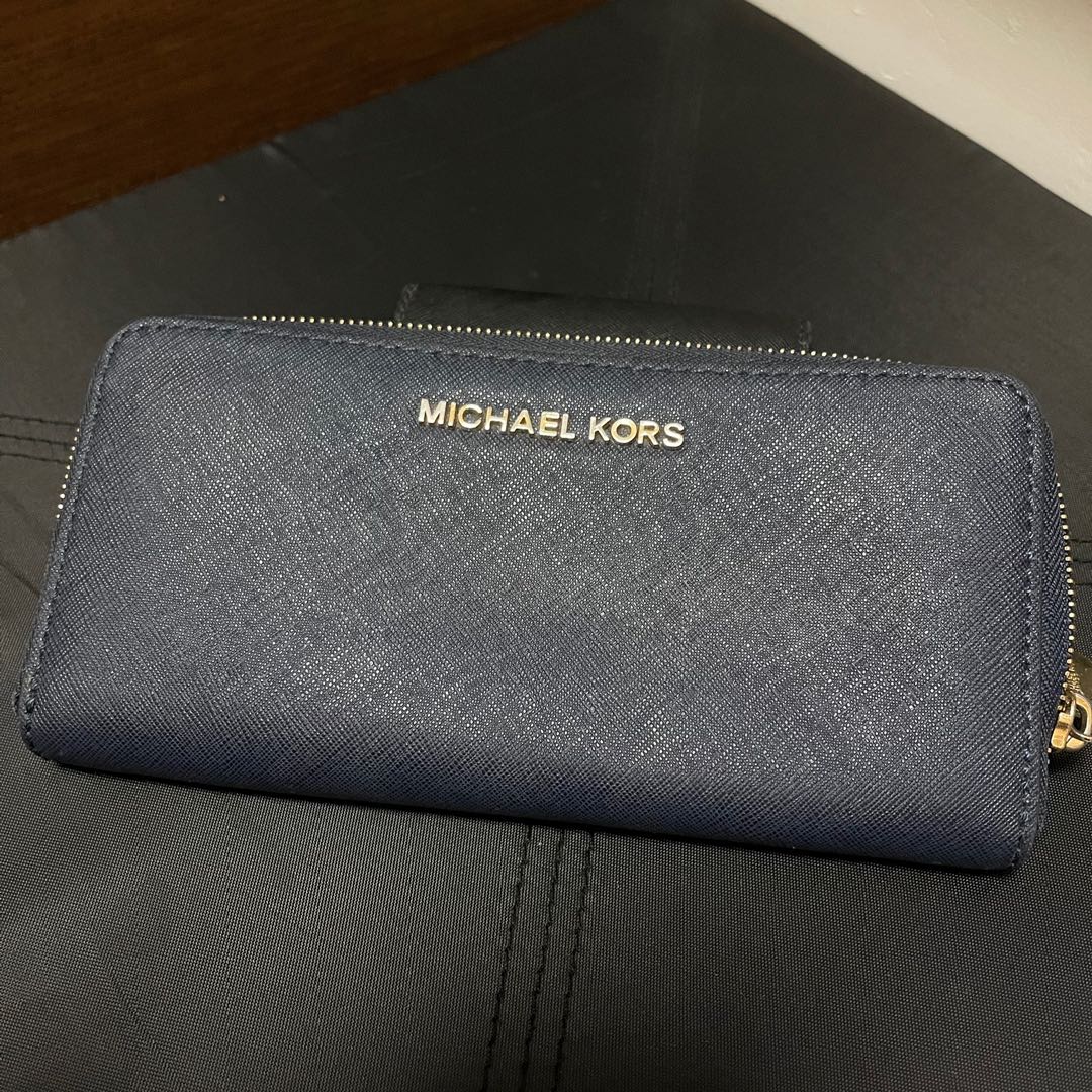 black glitter michael kors wallet