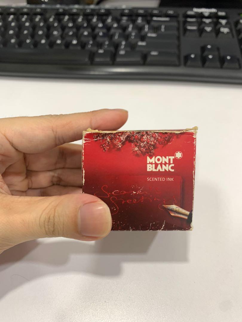 Montblanc Scented Ink Red Montblanc Burgundy Red Ink - YouTube