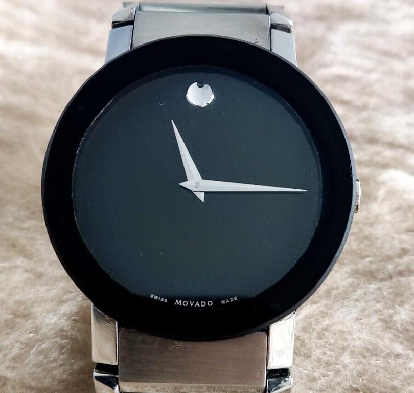 MOVADO Sapphire Ref. 84 G1 3896 All Stainless Steel Quartz 38.5mm MENS Watch VGC