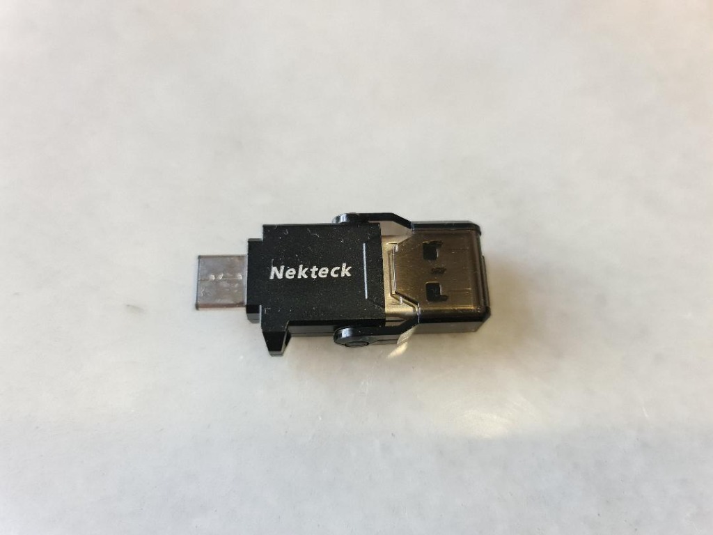 Nekteck USB Type C OTG Micro SD Card Reader with Additional Standard