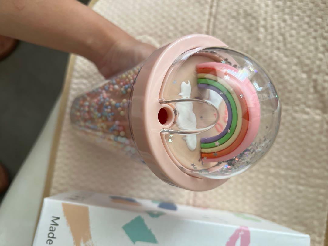 New cute plastic tumbler., Furniture & Home Living, Kitchenware