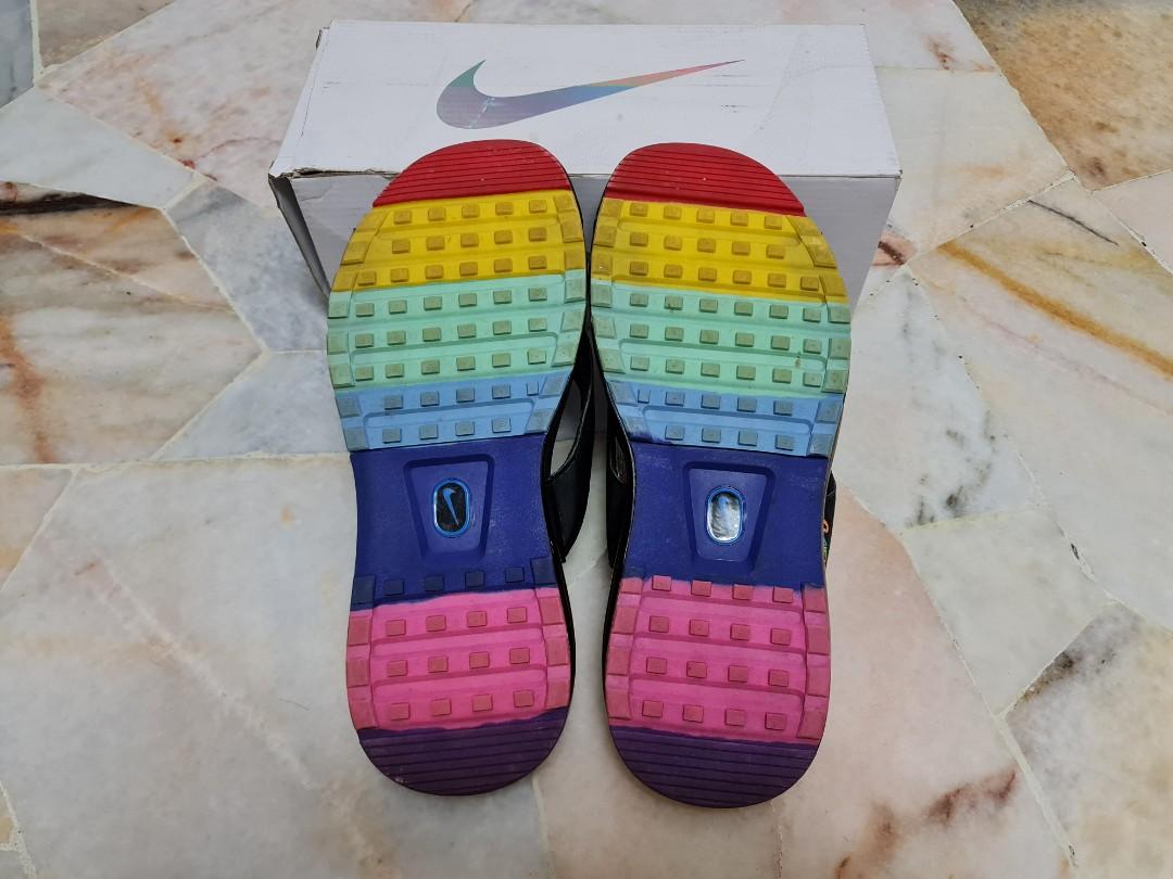 Nike Air Cushion Sandals Slippers Rainbow Color Bottom for Men