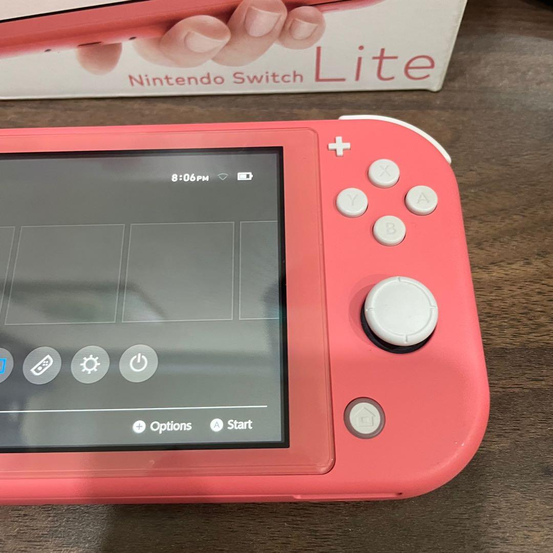 Nintendo switch lite coral outlet used