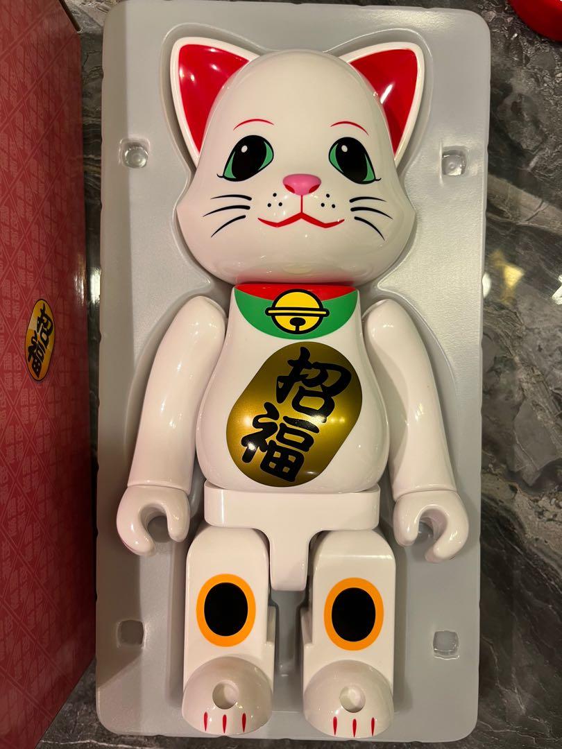 Nyabrick white lucky cat bearbrick, Hobbies & Toys, Toys & Games on