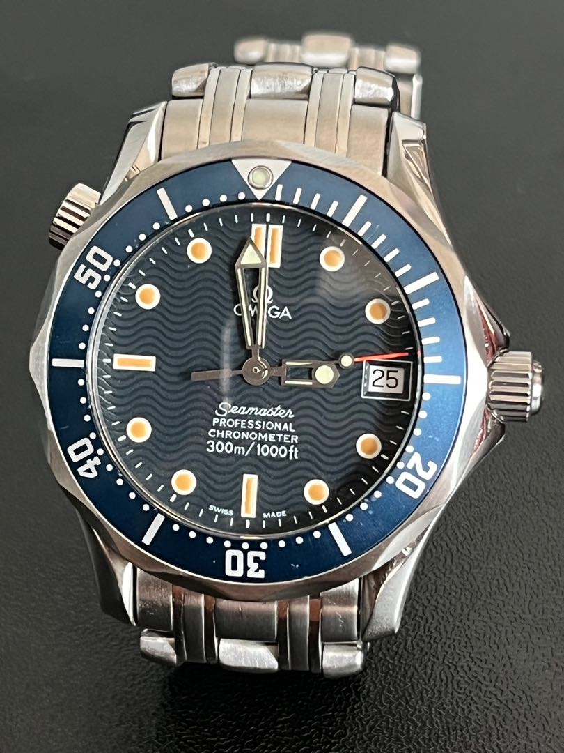 Omega Seamaster 300M 藍面中裝36mm, 名牌 