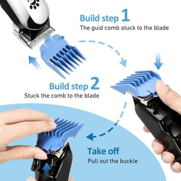 OMORC Dog Clippers with 24V Powerful Motor, Plugin & Dog Grooming Hair