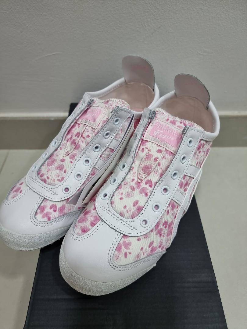 Onitsuka Tiger - Sakura Print Sneaker (Category: Sneakers) located in Singapore. Submitted by sasa_tan (Listing ID 1168877243, Image 2). Description: Brand New. See picture for the size details. Price firm. Only meet up at Tampines Interchange area or self collect at Tampines Street 86 to deal. Thanks.