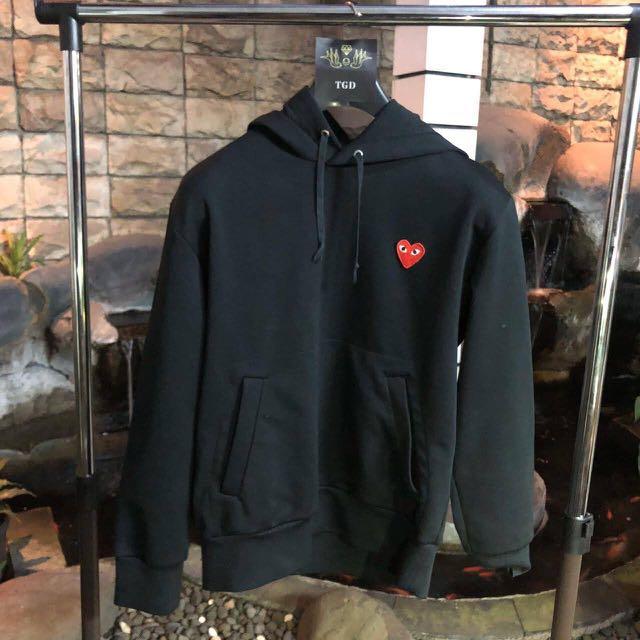 ORIGINAL Comme des garcons black hoodie jaket cdg