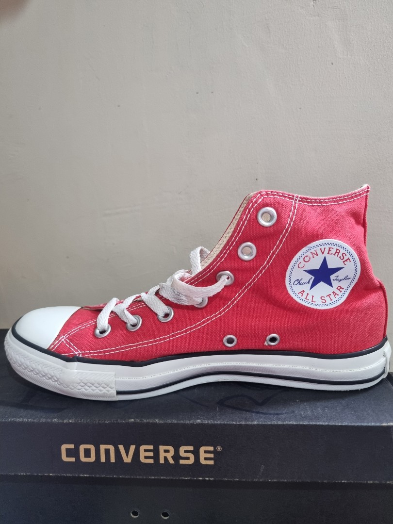 Red high cut converse online
