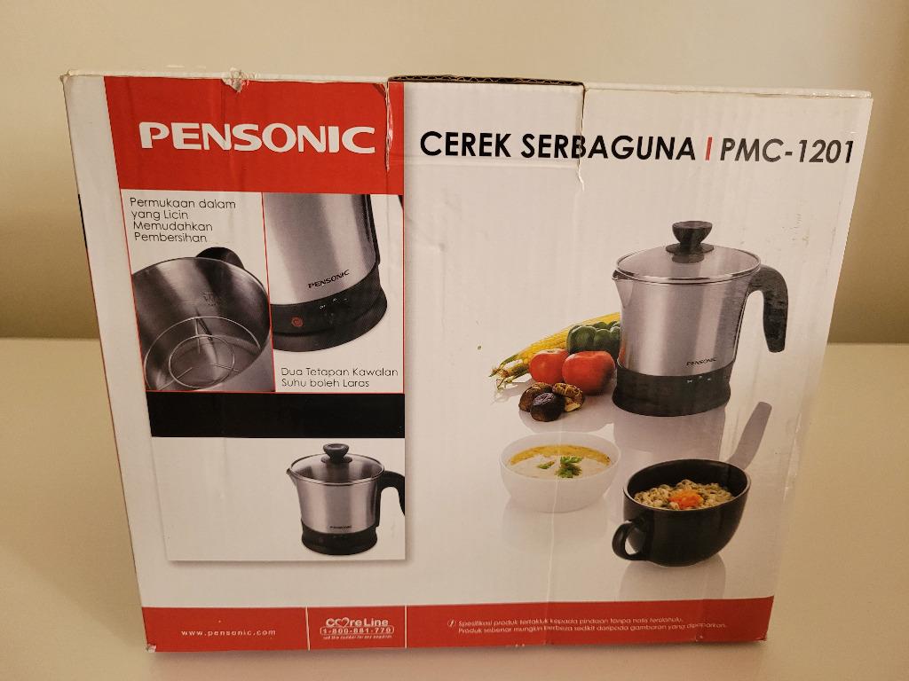 BNIB Pensonic Multifunction PMC 1201 Kettle Cooker with Steamer Stand Cerek Serbaguna
