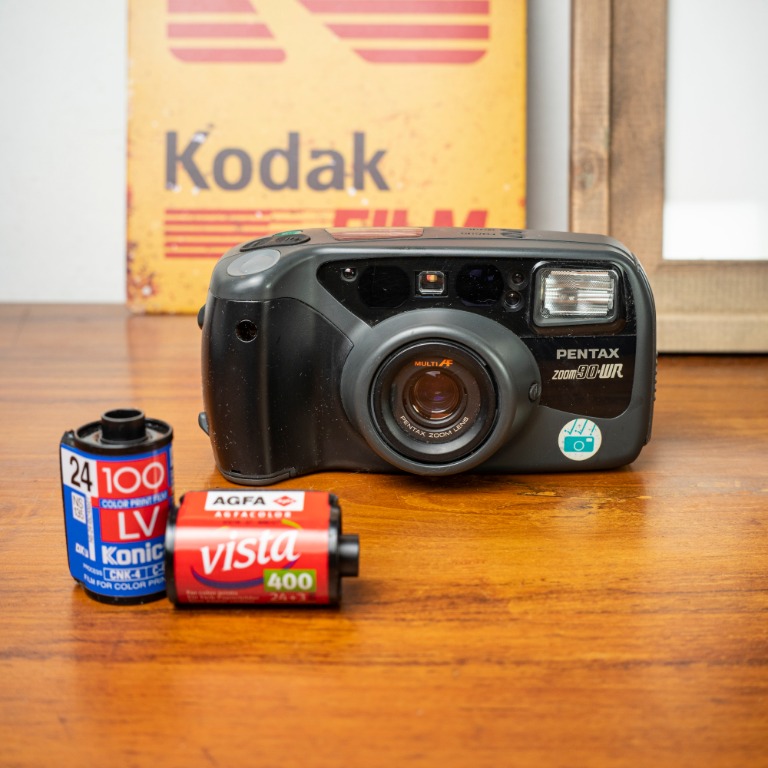 Pentax Zoom 90WR Point & Shoot Film Camera, Photography, Cameras on Carousell