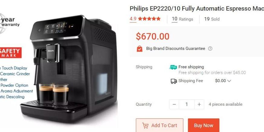 espresso machine discounts