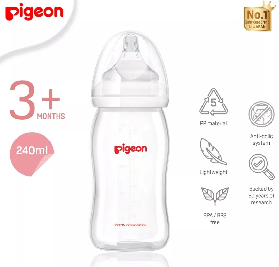 Pigeon baby bottle, Babies & Kids, Nursing & Feeding, Breastfeeding