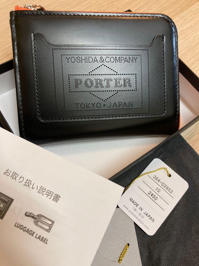 Porter PS Leather Wallet L zip 銀包, 男裝, 手錶及配件, 銀包、卡片