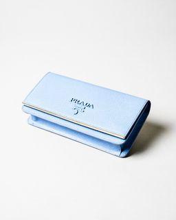 Prada Baby Blue Saffiano WOC