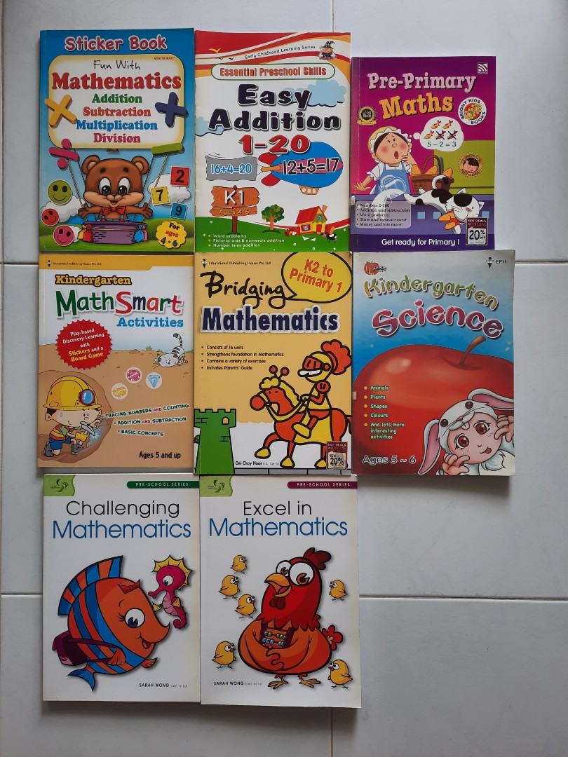 Pre K Books Math Pre-school Mathematics Books (Assortment), Hobbies & Toys, Books ...