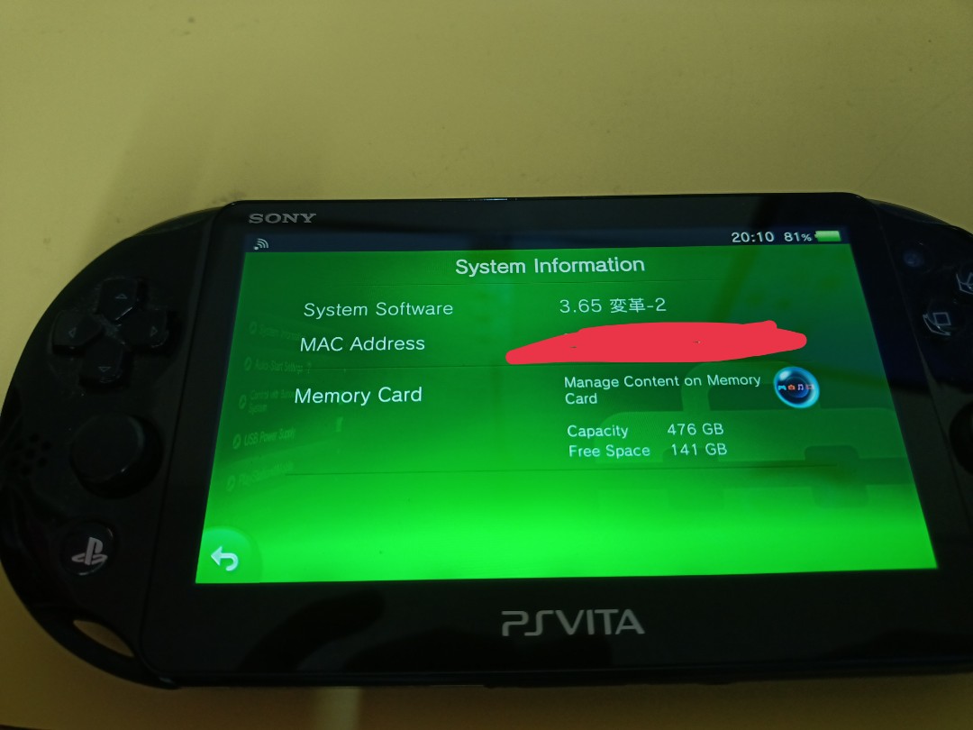 PS VITA 2000 JAILBREAK SD2VITA 512GB BLACK (PENUH DENGAN GAME RPG DAN