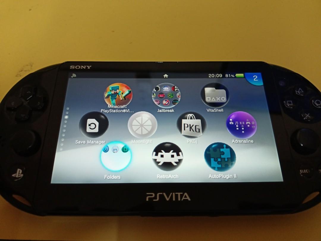 PS VITA 2000 JAILBREAK SD2VITA 512GB BLACK (PENUH DENGAN GAME RPG DAN