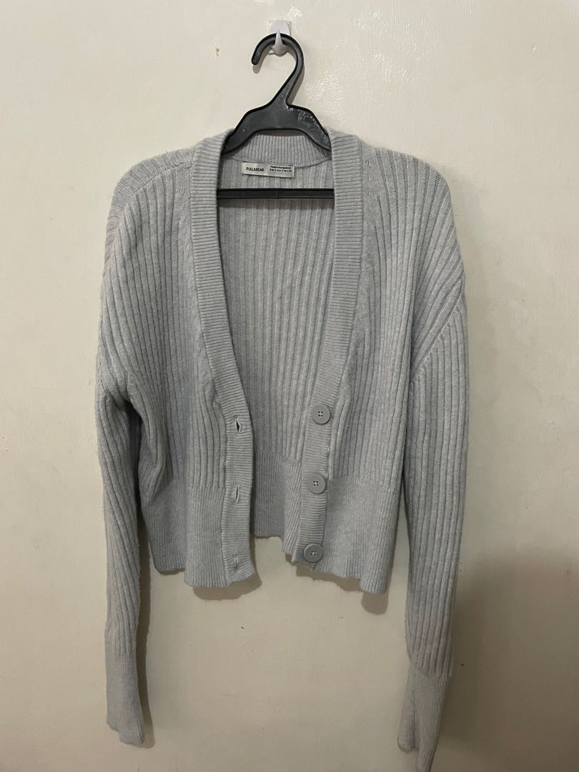 Pull \u0026 Bear Knitted Cropped Cardigan 
