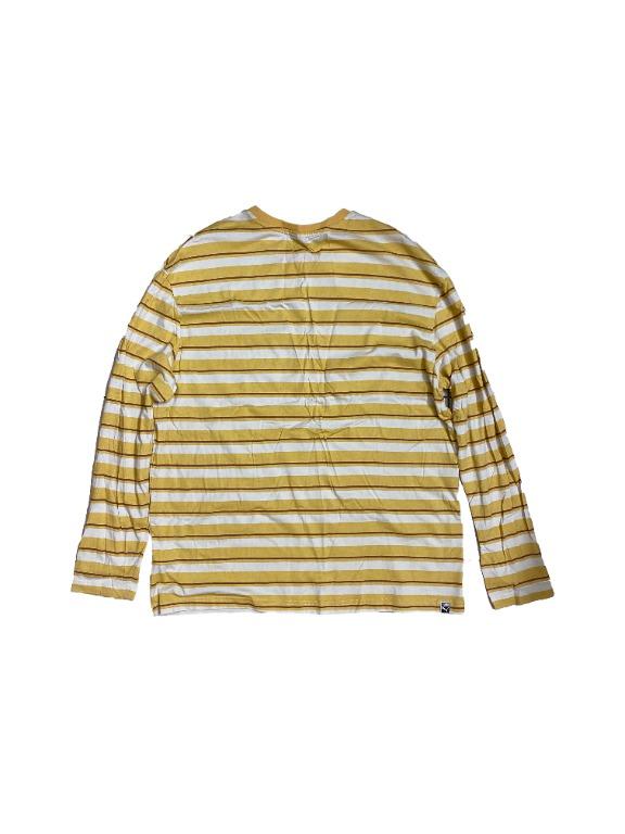 Puma Long Sleeve Striped Top in Yellow Exclusive to Asos