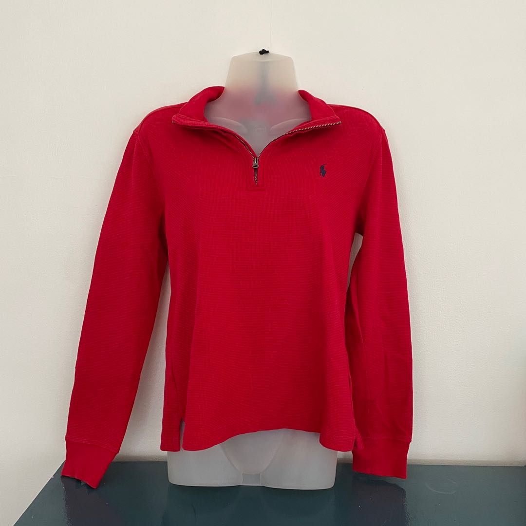 Ralph Lauren Half Zip Sweater, Women's Fashion, Tops, Longsleeves on Carousell