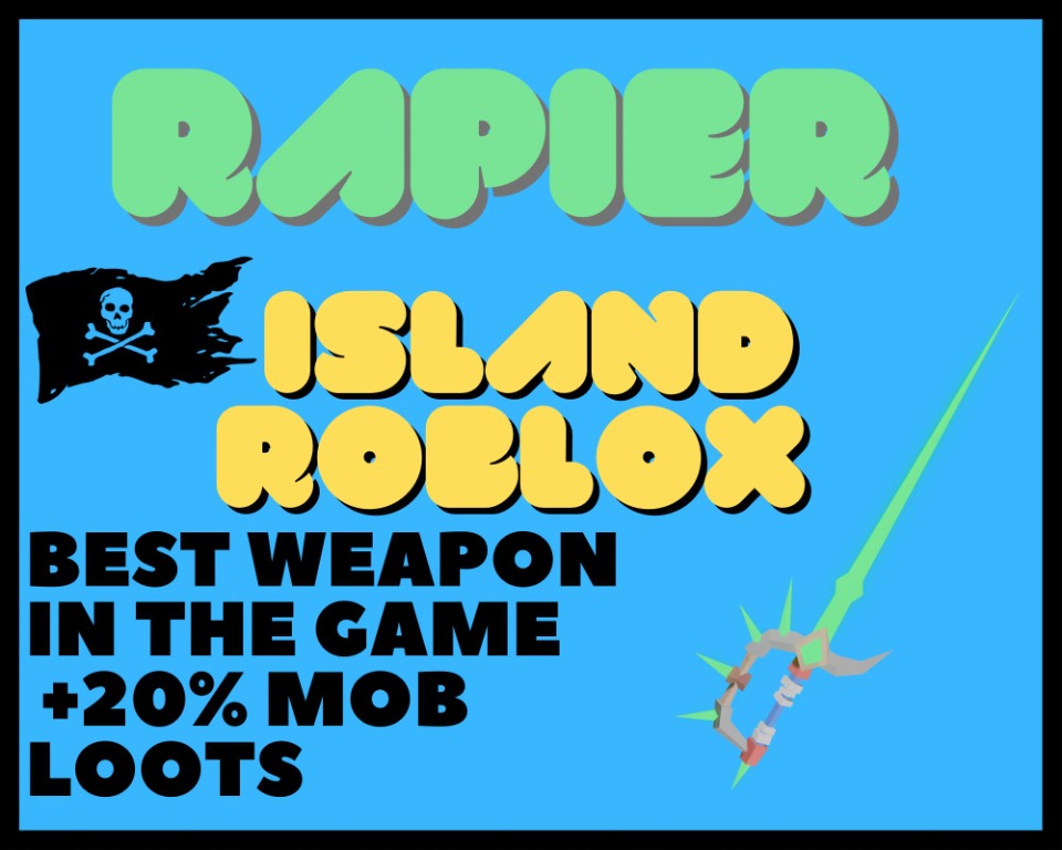 Rapier best weapon in game Roblox Island/Skyblox, Video Gaming, Video