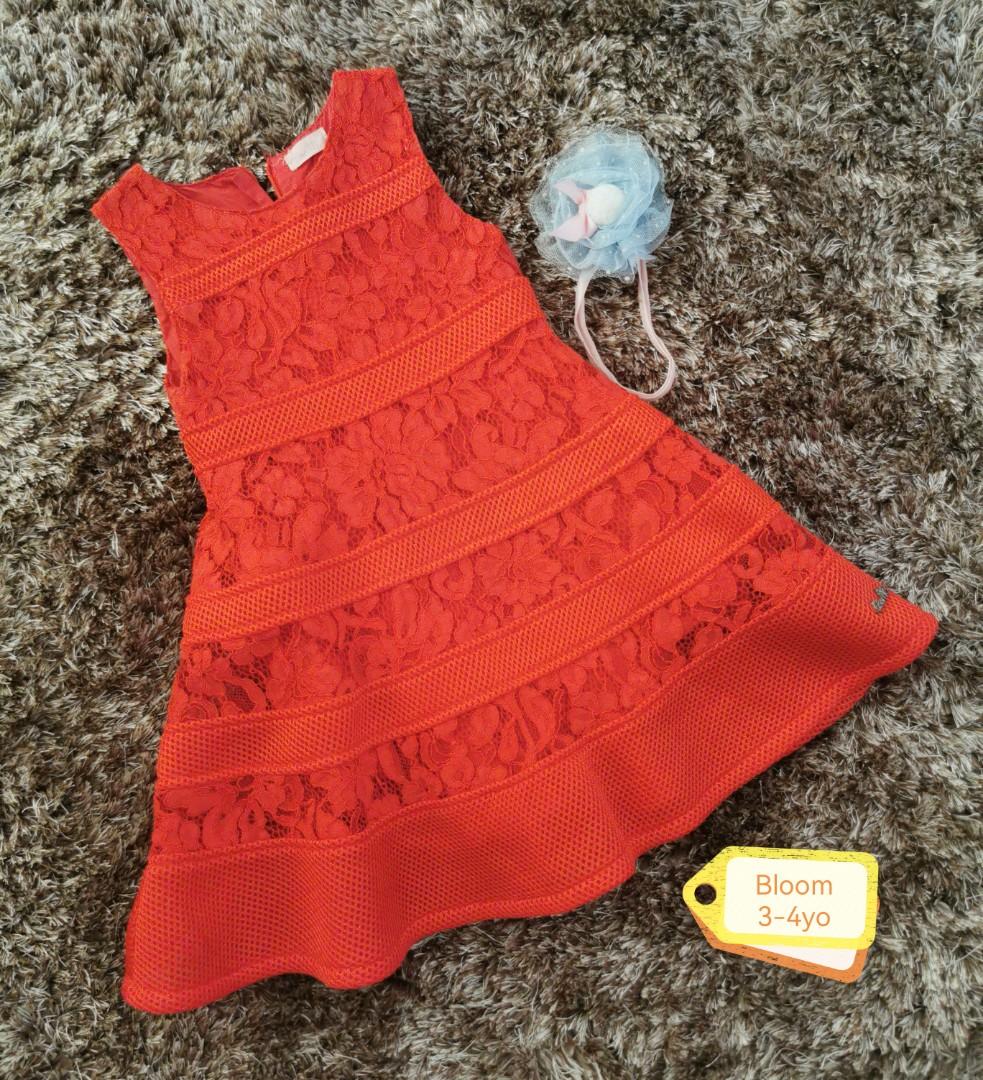 Red Dress for birthdays (Category: Babies & Kids Fashion) located in Dumaguete. Submitted by pamcake0302 (Listing ID 1168907122, Image 1). Description: Brand : BloomB (Singapore) Size : 3-4yo Condition : 5/5 Best for Birthdays and other events.