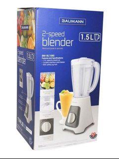 Brand New and Authentic Baumann 2 Speed 1.5 L Blender