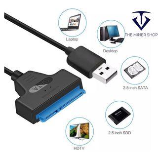 SATA TO USB CABLE ADAPTER HARDDISK SSD HDD 22 PIN USB 3.0 SATA 3 CABLE FOR 2.5 INCH SSD HARD DISK DRIVE CONVERTER