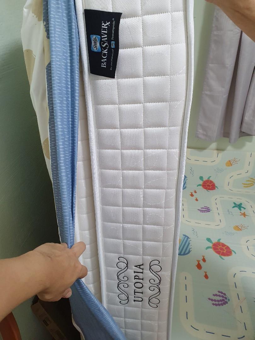 Sealy Backcare Utopia Queen Mattress, Furniture & Home Living