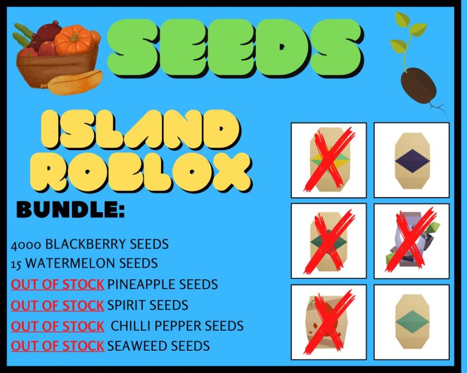 Seeds Roblox Island/Skyblox, Video Gaming, Video Games on Carousell