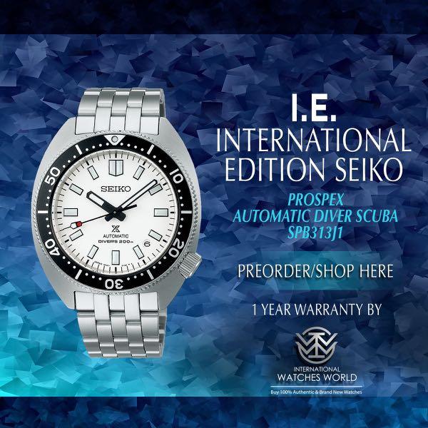 SEIKO INTERNATIONAL EDITION PROSPEX SMALL TURTLE WHITE DIAL DIVERS SCUBA  200M SPB317J1 BRACELET, Men's Fashion, Watches & Accessories, Watches on  Carousell