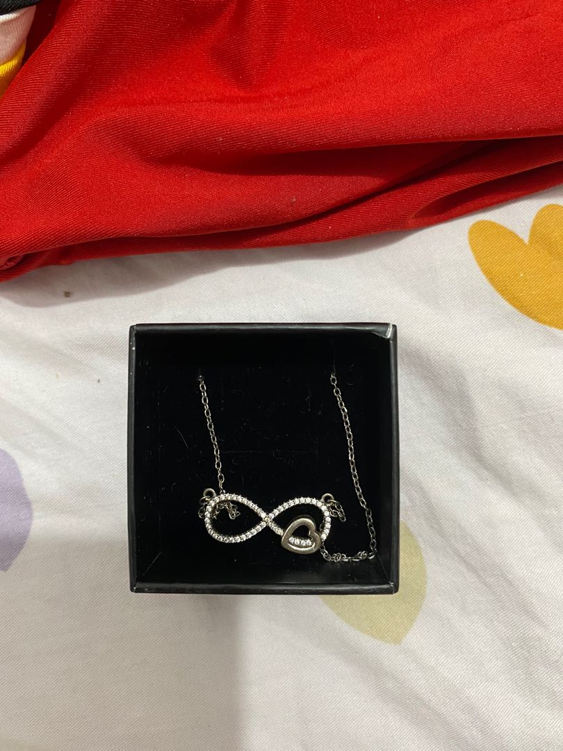 Silverworks infinity top necklace