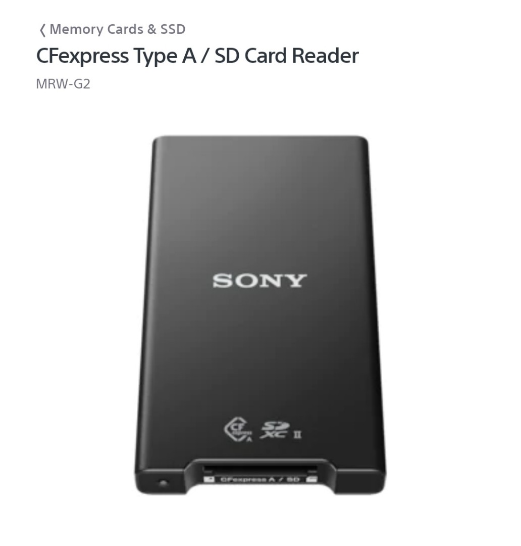 Sony CF Express Card reader (A only), Photography, Photography