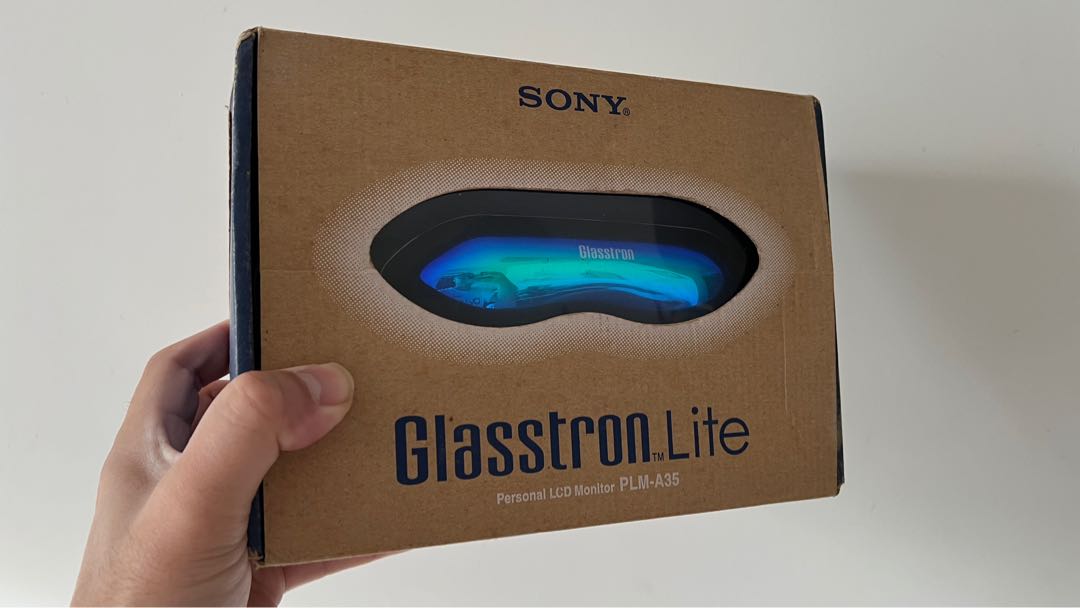 絕版收藏～Sony Glasstron PLM-A35 LCD Monitor, 家庭電器, 電視& 其他